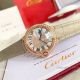 Ballon Bleu de Cartier 36mm Replica Watches Gold Diamond Green Leather Band (2)_th.jpg